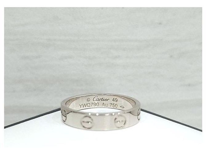 Cartier Anello Love Band Oro Bianco Small - vista 4