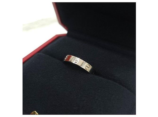 Cartier Anello Love Band Oro Bianco Small - vista 5