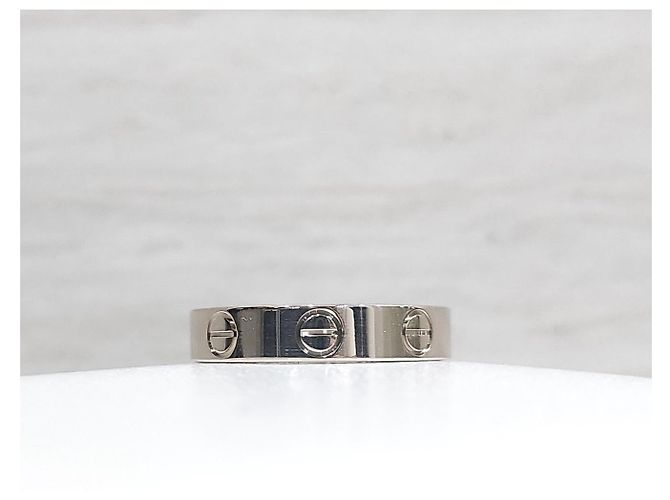 Cartier Anello Love Band Oro Bianco Small - vista 7
