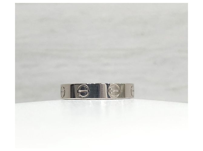Cartier Anello Love Band Oro Bianco Small - vista 8