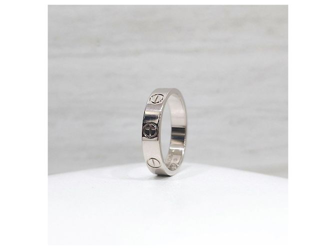 Cartier Anello Love Band Oro Bianco Small - vista 9