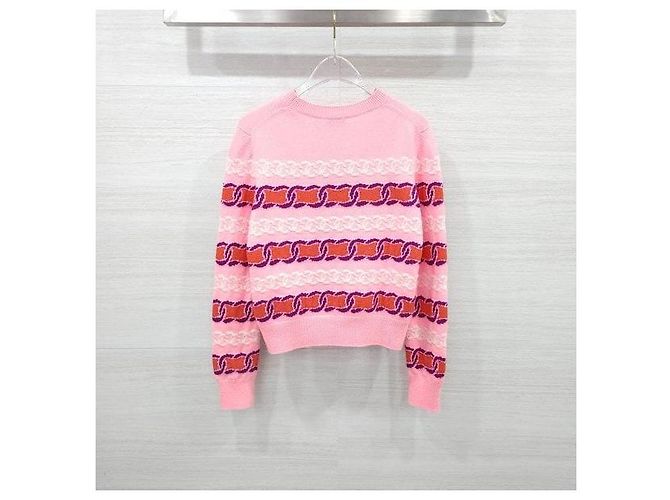 Chanel Pullover de malha rosa em cashmere - vista 2