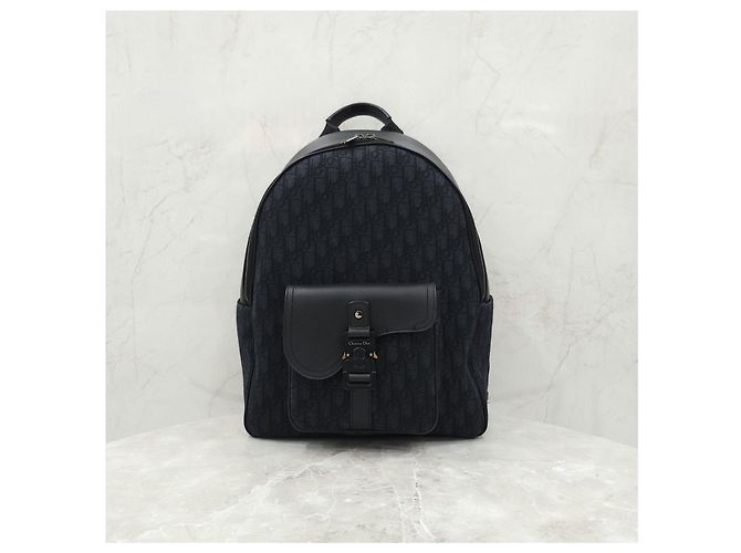 Dior Oblique Saddle Jacquard Zip Backpack - view 11