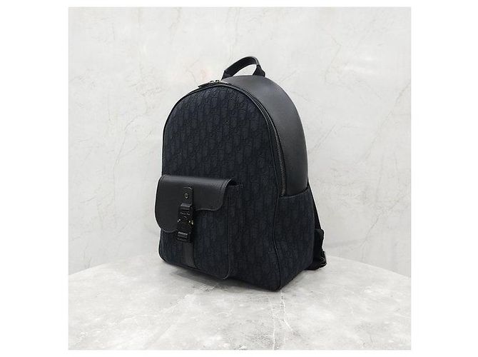 Dior Oblique Saddle Jacquard Zip Backpack - view 2