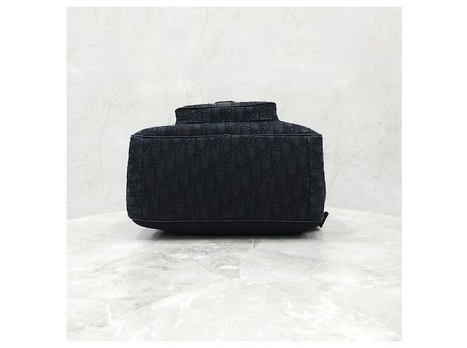 Dior Oblique Saddle Jacquard Zip Backpack - view 9