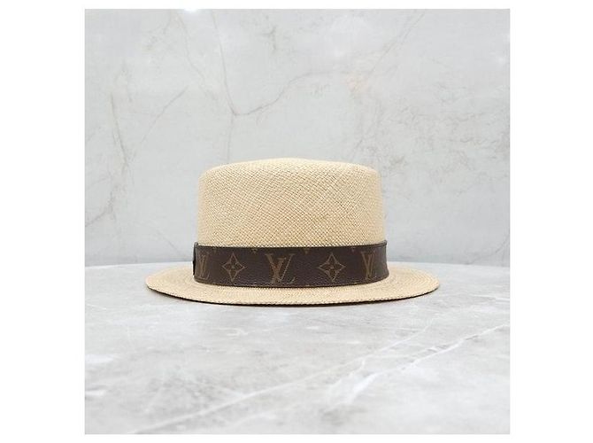 Louis Vuitton Monogram Fedora Panama Hut - Ansicht 2