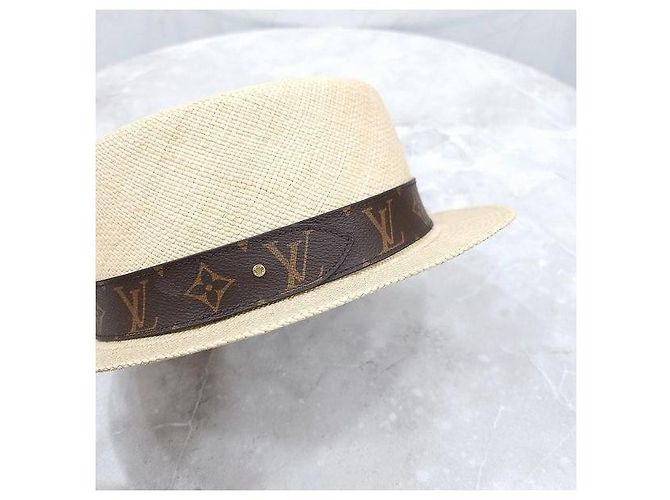 Louis Vuitton Monogram Fedora Panama Hut - Ansicht 4