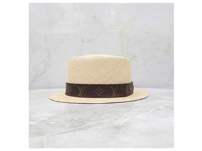 Louis Vuitton Monogram Fedora Panama Hut - Ansicht 7