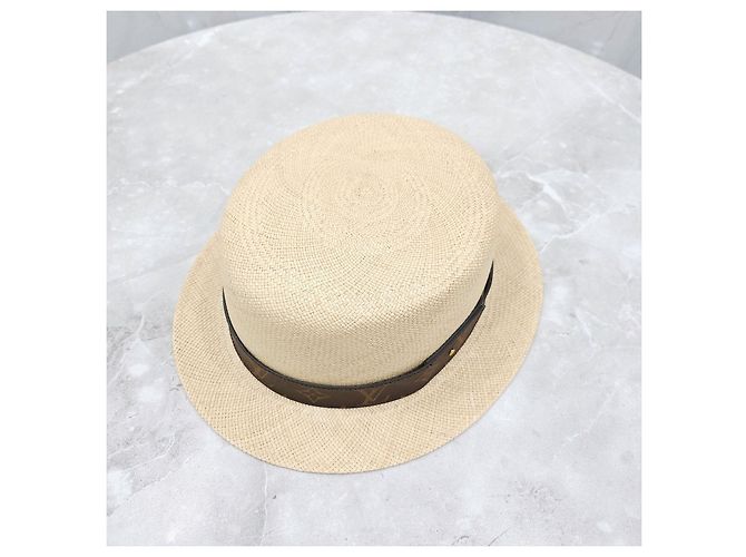 Louis Vuitton Monogram Fedora Panama Hut - Ansicht 9
