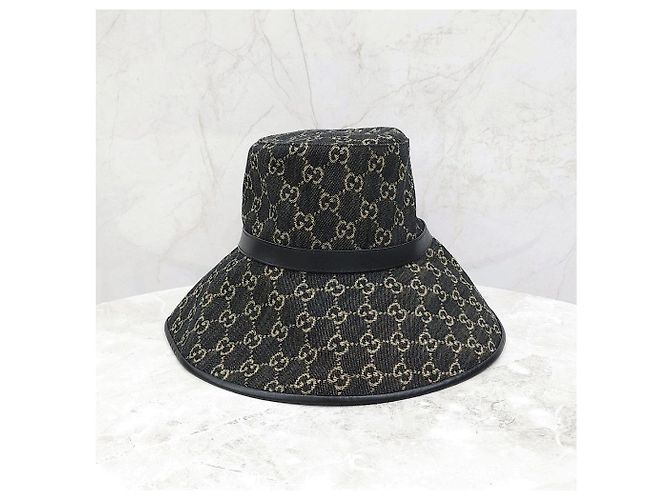 Gucci Weiter Denim-Bucket-Hat - Ansicht 10