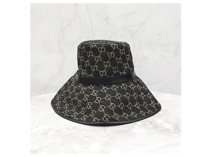 Gucci Weiter Denim-Bucket-Hat - Ansicht 8