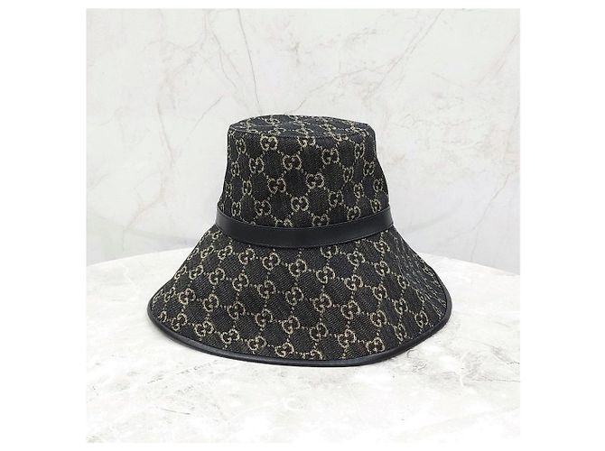 Gucci Weiter Denim-Bucket-Hat - Ansicht 9