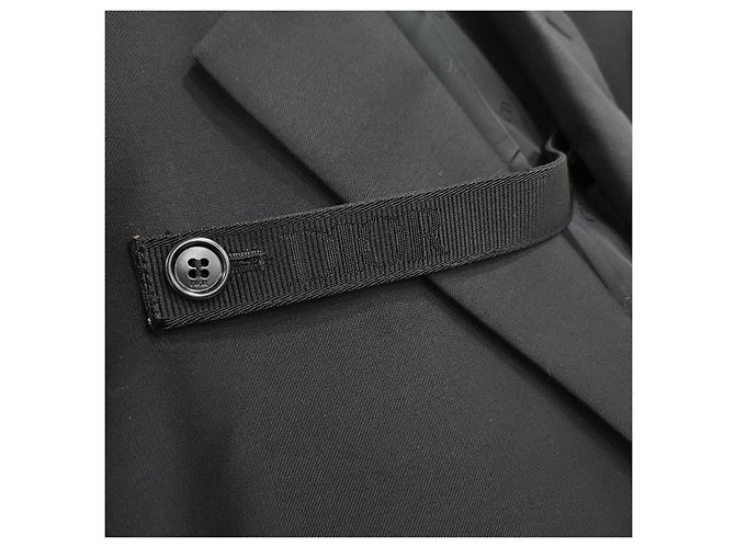 Dior Black Virgin Wool Twill Button Jacket - view 10