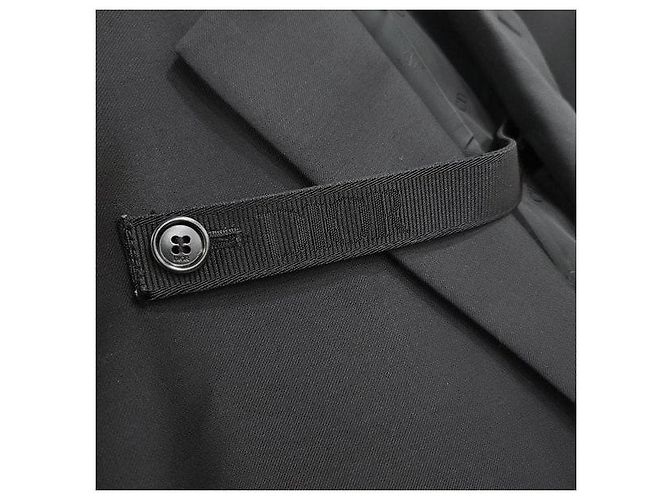 Dior Black Virgin Wool Twill Button Jacket - view 3