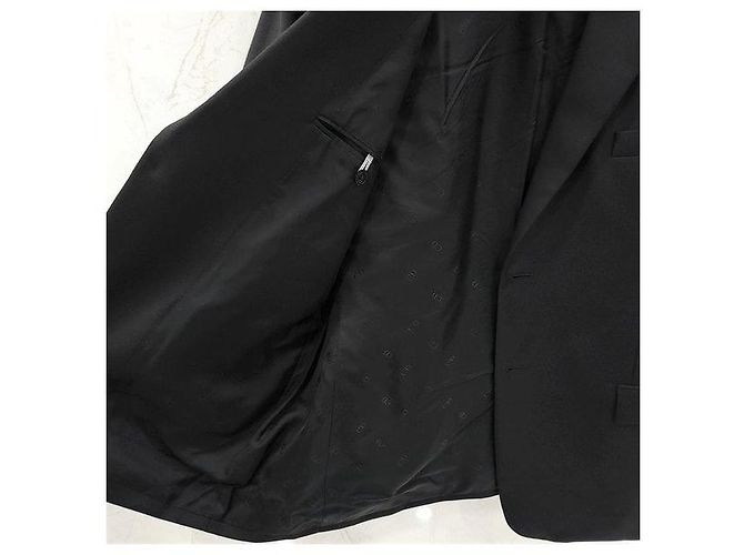 Dior Black Virgin Wool Twill Button Jacket - view 5