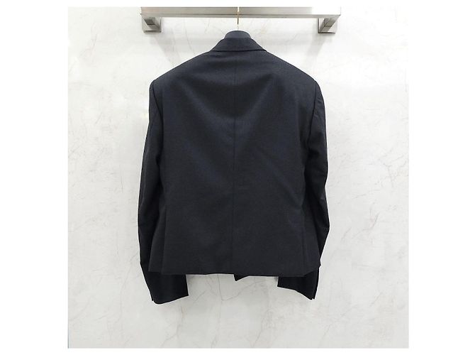 Louis Vuitton Short Cashmere Plain Logo Blazer Jacket - view 8