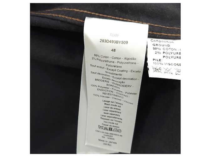 Dior Sovracamicia Cactus Jack in denim di cotone marrone - vista 10