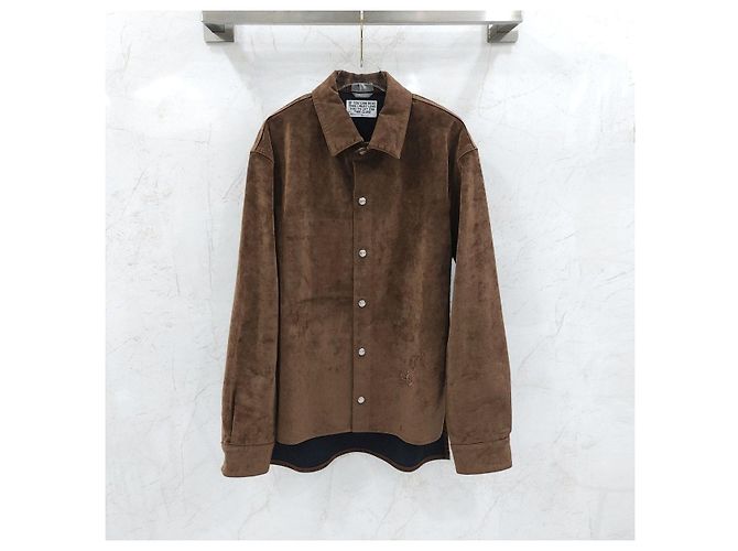 Dior Sovracamicia Cactus Jack in denim di cotone marrone - vista 6