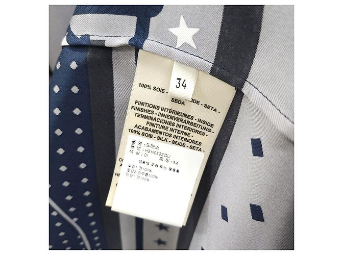 Hermès Vestido camisa robe de seda - vista 12
