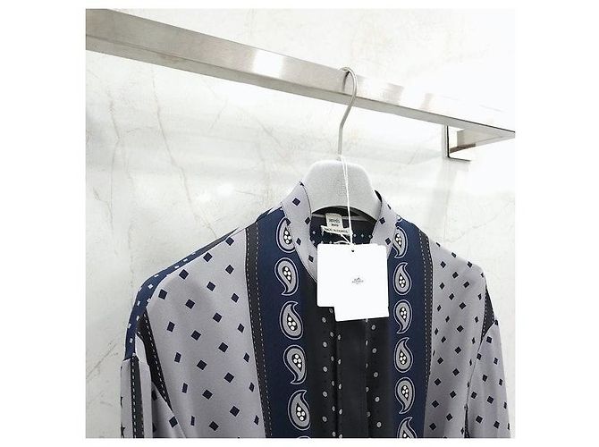 Hermès Vestido camisa robe de seda - vista 3