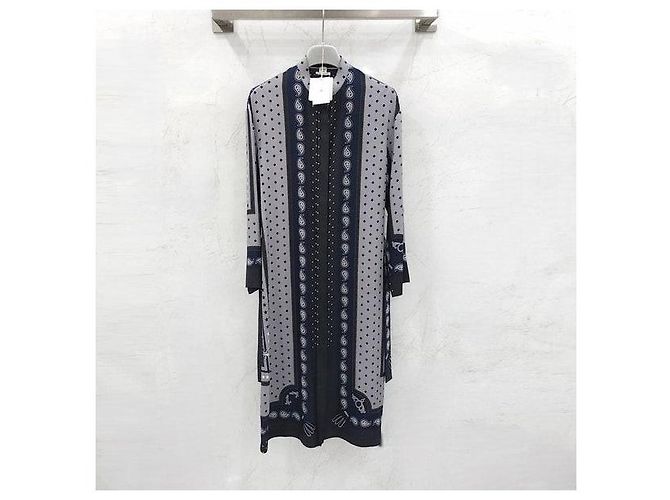 Hermès Vestido camisa robe de seda - vista 5