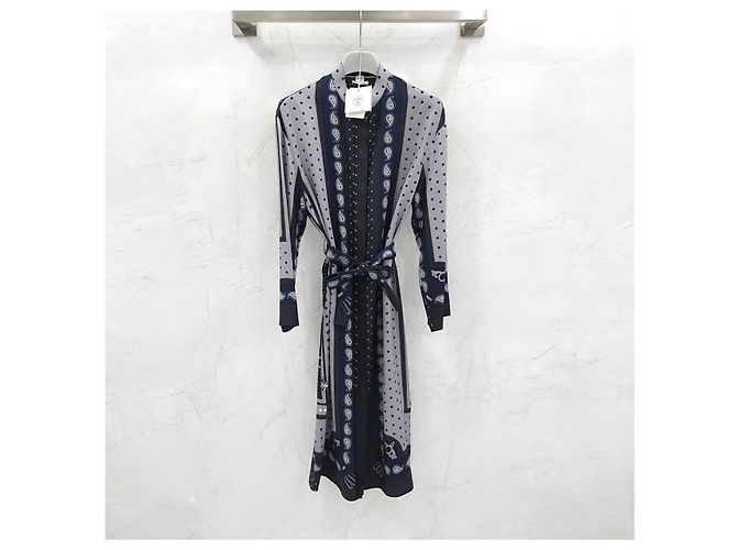 Hermès Vestido camisa robe de seda - vista 7