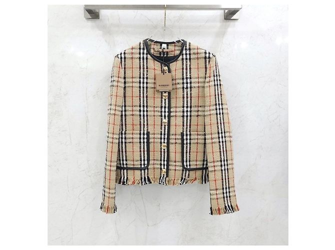 Burberry Bouclé-Karo-Jacke und Rock Set - Ansicht 12