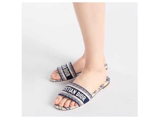 Dior Mules Dway Azul Oscuro - vista 15