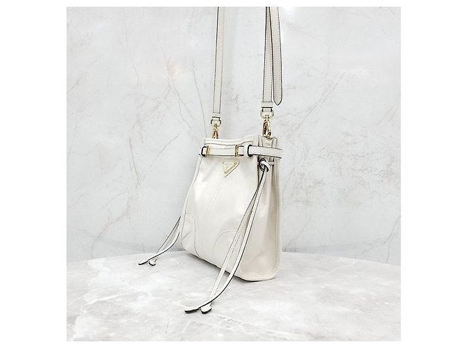 Prada Mini Borsa a Tracolla Bonny Leather - vista 2