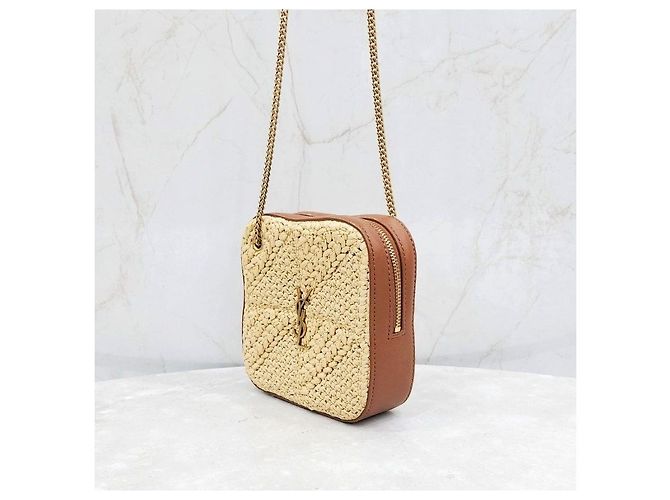 Autre Marque Borsa Raffia Jamie Cube Chain Bag - vista 11