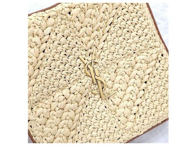 Autre Marque Borsa Raffia Jamie Cube Chain Bag - vista 5