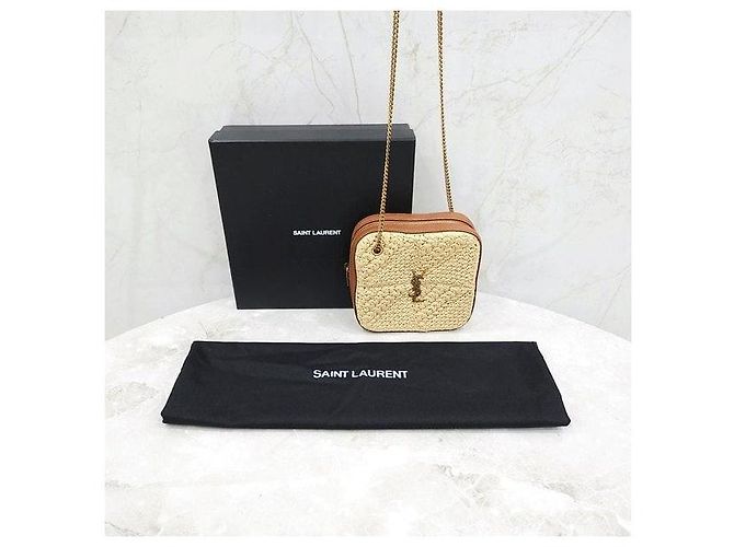 Autre Marque Borsa Raffia Jamie Cube Chain Bag - vista 8