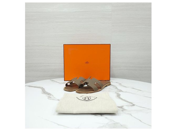 Hermès Sandalo Oran Etoupe - vista 12