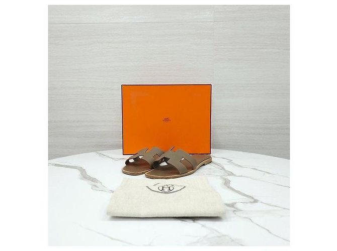 Hermès Sandalo Oran Etoupe - vista 6