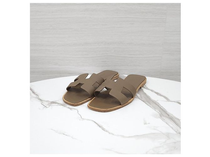 Hermès Sandalo Oran Etoupe - vista 7