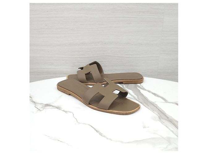 Hermès Sandalo Oran Etoupe - vista 9