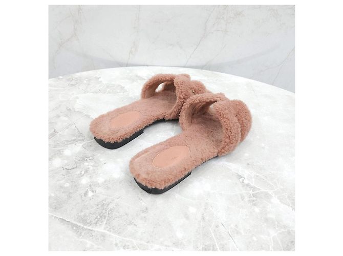 Hermès Slippers Oran in shearling - vista 11