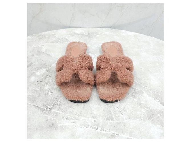 Hermès Slippers Oran in shearling - vista 2