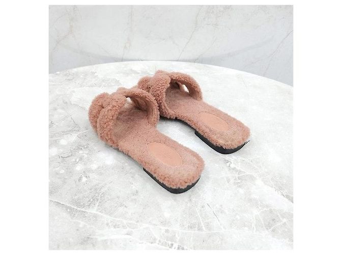 Hermès Slippers Oran in shearling - vista 4