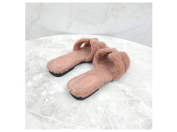 Hermès Slippers Oran in shearling - vista 5