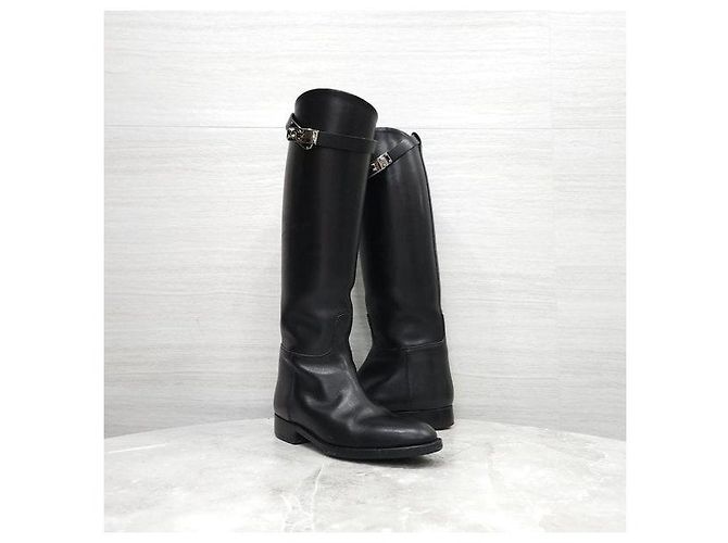 Botas Kelly Jumping Hermès de piel - vista 3