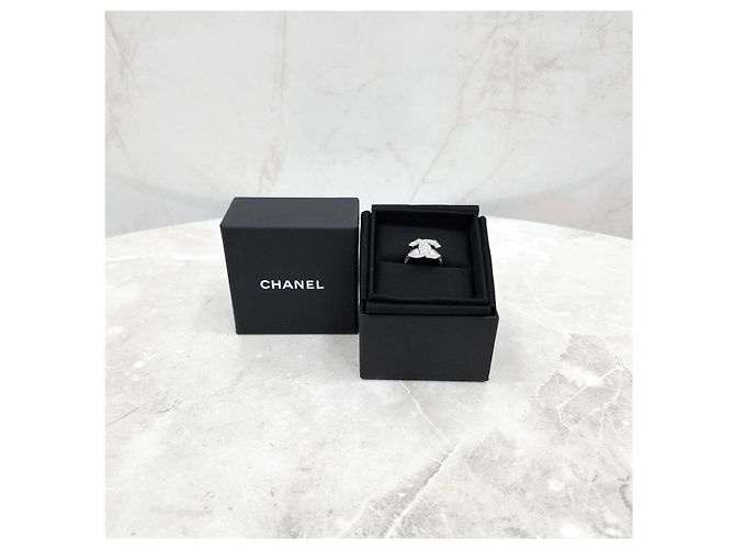 Chanel Anello in cristallo con logo CC Misura - vista 12