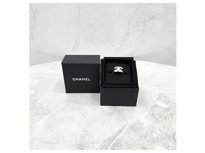 Chanel Anello in cristallo con logo CC Misura - vista 6