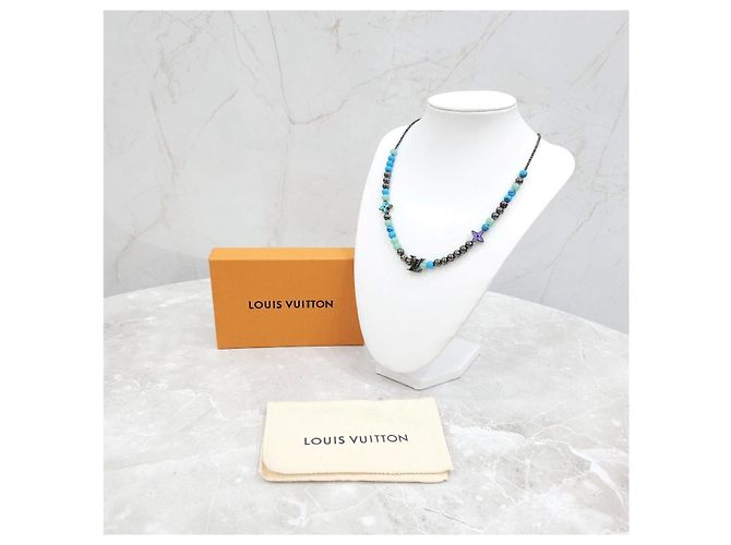Louis Vuitton Collana a catena di perline Monogram Flower Bohemian Chic - vista 14