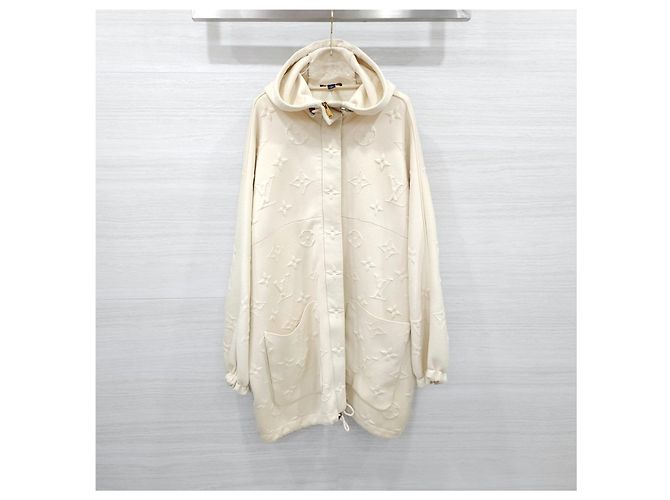 Louis Vuitton Giacca lunga oversize con cappuccio Monogram da donna - vista 10