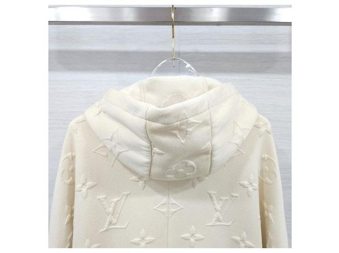 Louis Vuitton Giacca lunga oversize con cappuccio Monogram da donna - vista 4