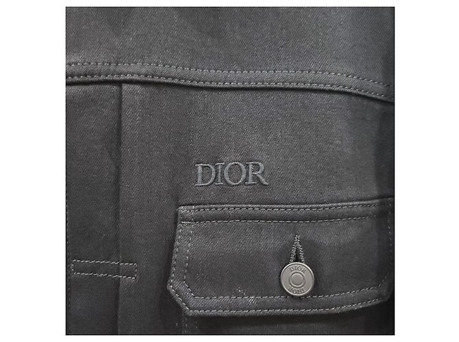 Dior Giacca in denim a righe Nero - vista 12