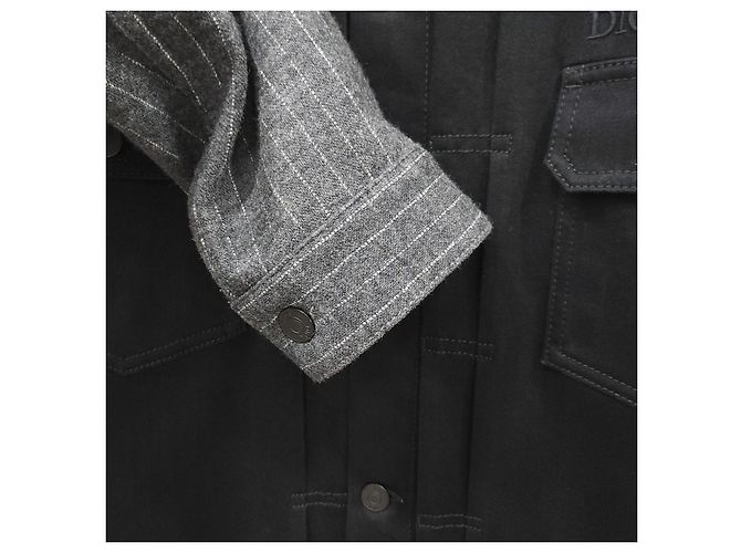 Dior Giacca in denim a righe Nero - vista 13
