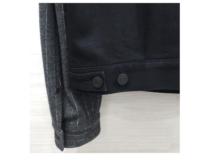 Dior Giacca in denim a righe Nero - vista 14