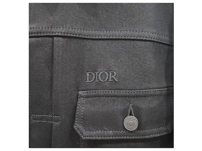 Dior Giacca in denim a righe Nero - vista 4